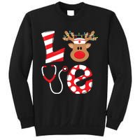 Christmas Nurse Love Nicu Rn Er Santa Reindeer Nurse Hat Elf Sweatshirt