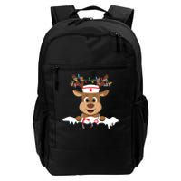 Christmas Nurse Love Nicu Rn Er Santa Reindeer Nurse Hat Elf Daily Commute Backpack