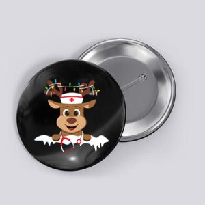 Christmas Nurse Love Nicu Rn Er Santa Reindeer Nurse Hat Elf Button