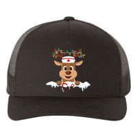 Christmas Nurse Love NICU RN ER Santa Reindeer Nurse Hat Elf Yupoong Adult 5-Panel Trucker Hat