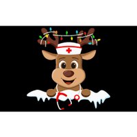 Christmas Nurse Love NICU RN ER Santa Reindeer Nurse Hat Elf Bumper Sticker