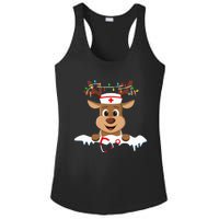 Christmas Nurse Love NICU RN ER Santa Reindeer Nurse Hat Elf Ladies PosiCharge Competitor Racerback Tank