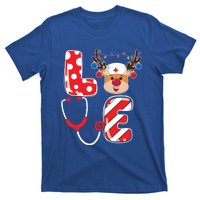 Christmas Nurse Love Nicu Rn Er Santa Reindeer Nurse Xmas Gift T-Shirt