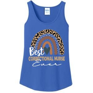 Correctional Nurse Leopard Rainbow Corrections Nurse Gift Ladies Essential Tank