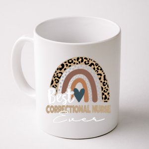 Correctional Nurse Leopard Rainbow Corrections Nurse Gift Coffee Mug