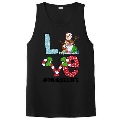 Christmas Nurse Love Nicu Rn Er Santa Snow Nurse Xmas Cool Gift PosiCharge Competitor Tank