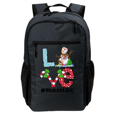 Christmas Nurse Love Nicu Rn Er Santa Snow Nurse Xmas Cool Gift Daily Commute Backpack