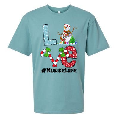 Christmas Nurse Love Nicu Rn Er Santa Snow Nurse Xmas Cool Gift Sueded Cloud Jersey T-Shirt