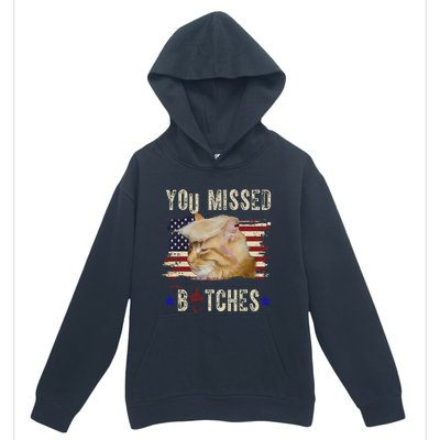 Cat Nine Lives Bitches You Missed Funny Trump Survived Urban Pullover Hoodie