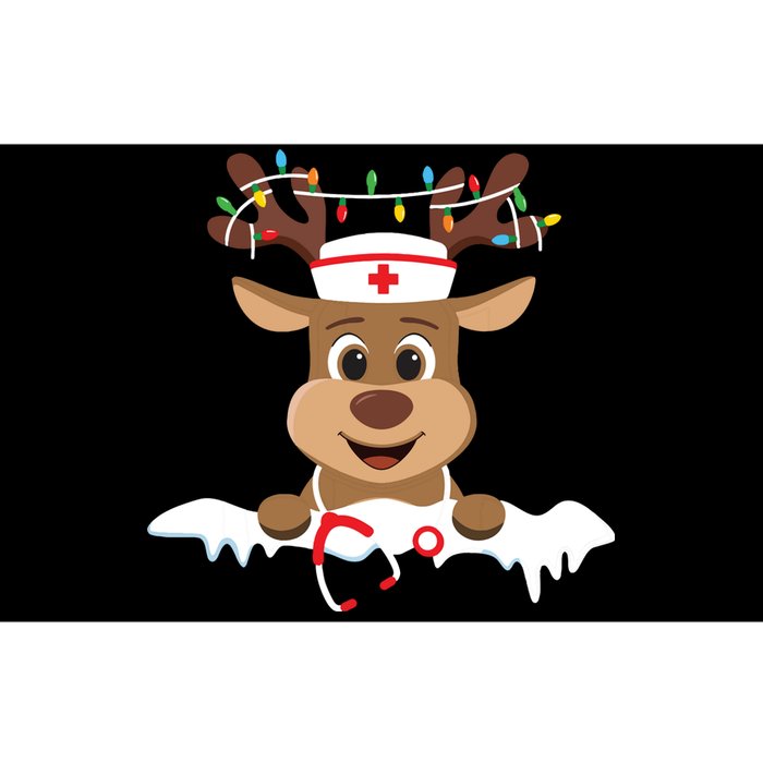 Christmas Nurse Love Nicu Rn Er Santa Reindeer Nurse Hat Elf Bumper Sticker