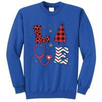 Christmas Nurse Love Stethoscope Xmas Tree Cute Nurse Sweatshirt