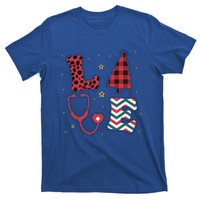 Christmas Nurse Love Stethoscope Xmas Tree Cute Nurse T-Shirt