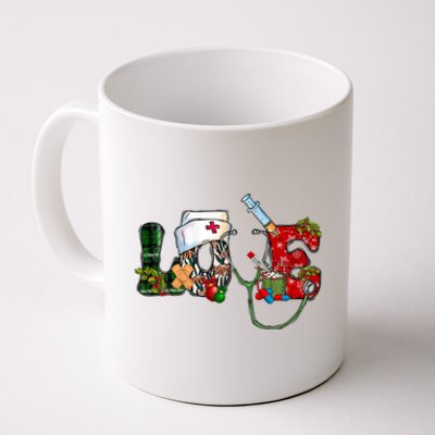 Christmas Nurse Love Nicu Rn Er Santa Stethoscope Nurse Hat Funny Gift Coffee Mug