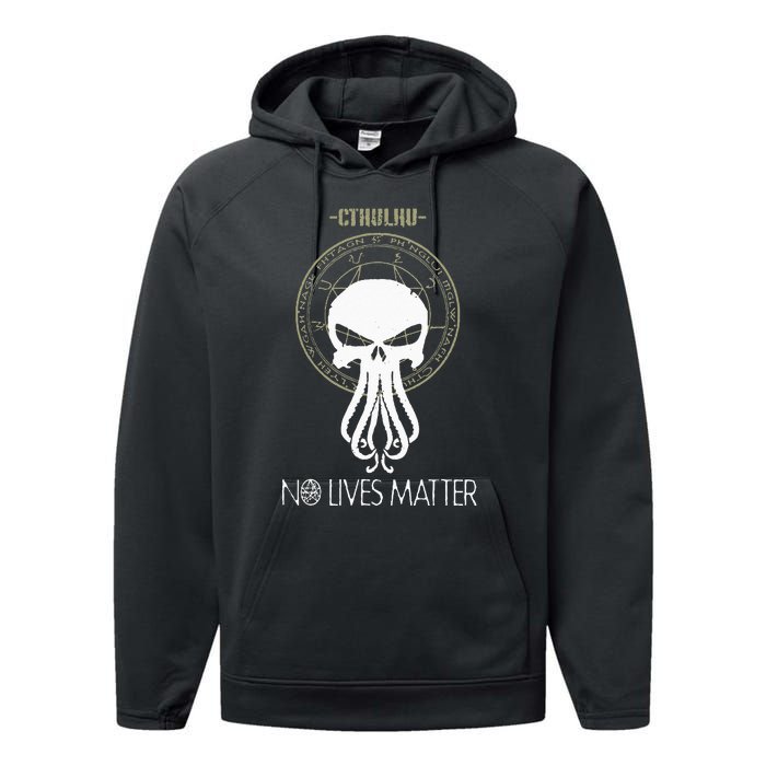 Cthulhu No Lives Matter Performance Fleece Hoodie