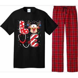 Christmas Nurse Love Nicu Rn Er Santa Reindeer Nurse Xmas Cool Gift Pajama Set