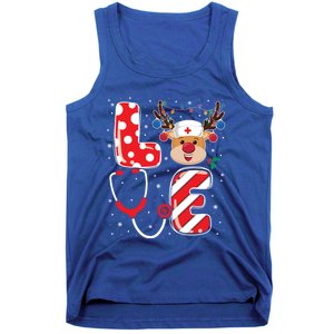 Christmas Nurse Love Nicu Rn Er Santa Reindeer Nurse Xmas Cool Gift Tank Top