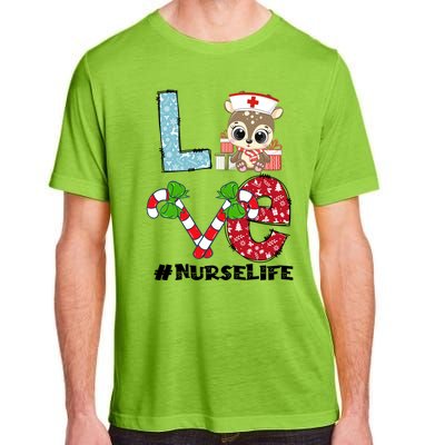 Christmas Nurse Love Nicu Rn Er Santa Reindeer Nurse Xmas Meaningful Gift Adult ChromaSoft Performance T-Shirt