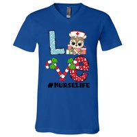 Christmas Nurse Love Nicu Rn Er Santa Reindeer Nurse Xmas Meaningful Gift V-Neck T-Shirt