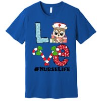 Christmas Nurse Love Nicu Rn Er Santa Reindeer Nurse Xmas Meaningful Gift Premium T-Shirt