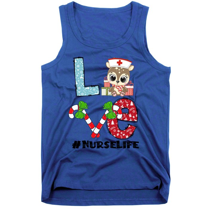 Christmas Nurse Love Nicu Rn Er Santa Reindeer Nurse Xmas Meaningful Gift Tank Top