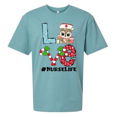 Christmas Nurse Love Nicu Rn Er Santa Reindeer Nurse Xmas Meaningful Gift Sueded Cloud Jersey T-Shirt