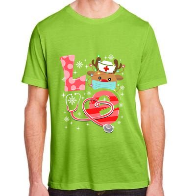 Christmas Nurse Love Nicu Rn Er Santa Reindeer Nurse Hat Elf Gift Adult ChromaSoft Performance T-Shirt