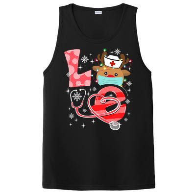 Christmas Nurse Love Nicu Rn Er Santa Reindeer Nurse Hat Elf Gift PosiCharge Competitor Tank