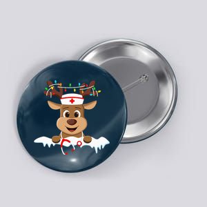 Christmas Nurse Love Nicu Rn Er Santa Reindeer Nurse Hat Elf Button