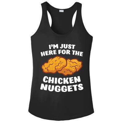 Chicken Nuggets Lover Im Just Here For The Chicken Nuggets Ladies PosiCharge Competitor Racerback Tank