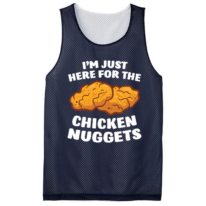 Chicken Nuggets Lover Im Just Here For The Chicken Nuggets Mesh Reversible Basketball Jersey Tank