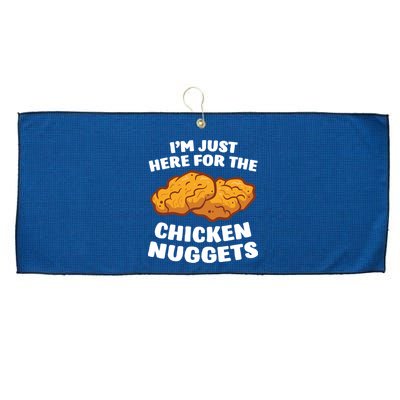 Chicken Nuggets Lover Im Just Here For The Chicken Nuggets Large Microfiber Waffle Golf Towel