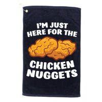 Chicken Nuggets Lover Im Just Here For The Chicken Nuggets Golf Towel