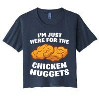 Chicken Nuggets Lover Im Just Here For The Chicken Nuggets Crop Top