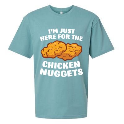 Chicken Nuggets Lover Im Just Here For The Chicken Nuggets Sueded Cloud Jersey T-Shirt
