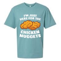 Chicken Nuggets Lover Im Just Here For The Chicken Nuggets Sueded Cloud Jersey T-Shirt