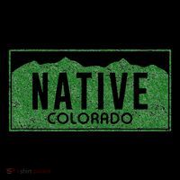 Colorado Native License Plate Distressed Design Colorado Poster