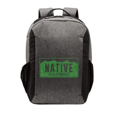 Colorado Native License Plate Distressed Design Colorado Vector Backpack