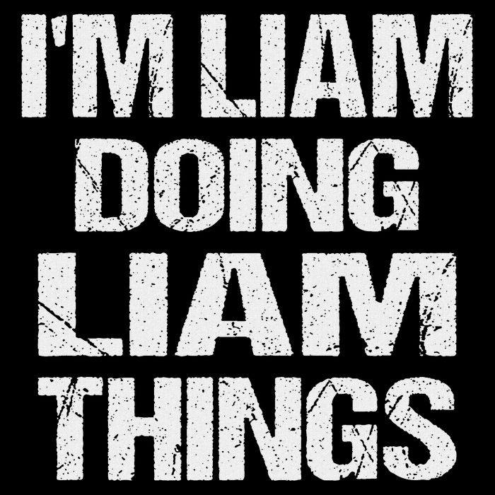 Creative Names Liam I'm Liam Doing Liam Things Fun Personalized First Name Flat Bill Trucker Hat