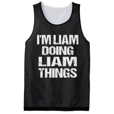 Creative Names Liam I'm Liam Doing Liam Things Fun Personalized First Name Mesh Reversible Basketball Jersey Tank