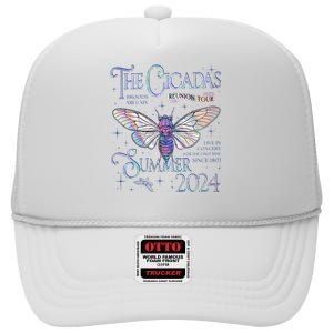 Cicada Nature Lover The Cicadas Reunion Summer 2024 High Crown Mesh Back Trucker Hat