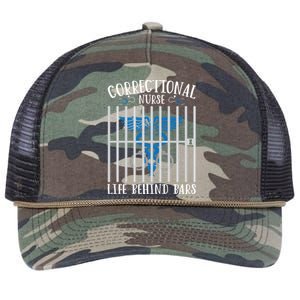 Correctional Nursing Life Behind Bars For Corrections Nurse Great Gift Retro Rope Trucker Hat Cap