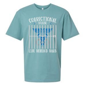 Correctional Nursing Life Behind Bars For Corrections Nurse Great Gift Sueded Cloud Jersey T-Shirt