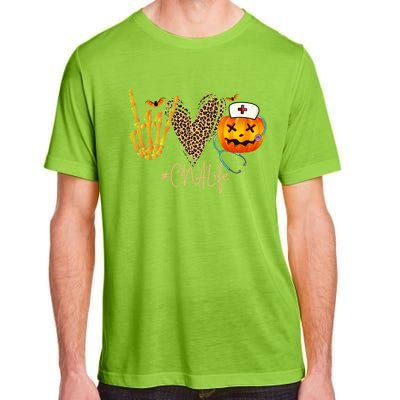 Cna Nurse Life Pumpkin Leopard Spooky Halloween Classic Gift Adult ChromaSoft Performance T-Shirt