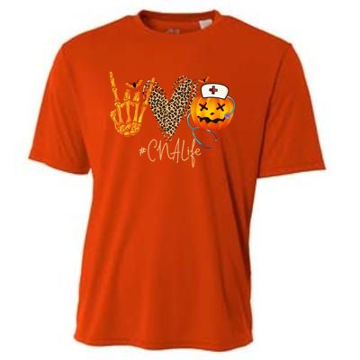 Cna Nurse Life Pumpkin Leopard Spooky Halloween Classic Gift Cooling Performance Crew T-Shirt