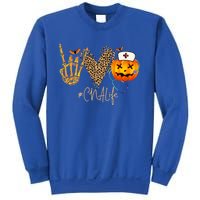 Cna Nurse Life Pumpkin Leopard Spooky Halloween Classic Gift Sweatshirt