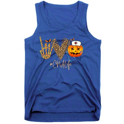 Cna Nurse Life Pumpkin Leopard Spooky Halloween Classic Gift Tank Top