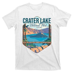 Camper Nature Lover Camping Hiking Crater Lake National Park T-Shirt