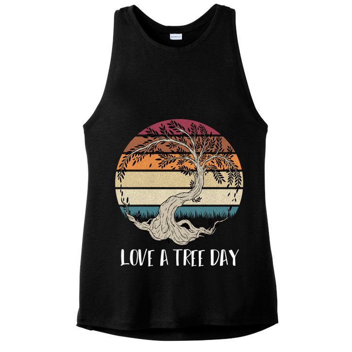 Celebrate National Love A Tree Day May 16 Great Gift Ladies PosiCharge Tri-Blend Wicking Tank