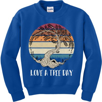 Celebrate National Love A Tree Day May 16 Great Gift Kids Sweatshirt