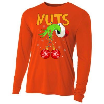 Chest Nuts Matching Chestnuts Christmas Snow Couples Cooling Performance Long Sleeve Crew